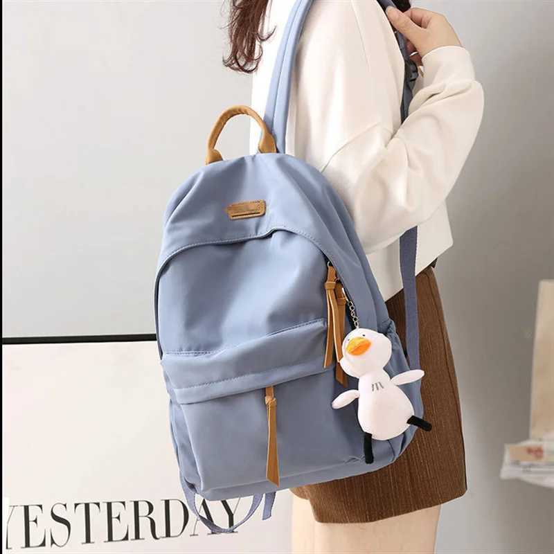 High School Harajuku Ins Versatile School Bag Middle School Students Junior High School Girls Trendy Backpack New Style Backpack W250812