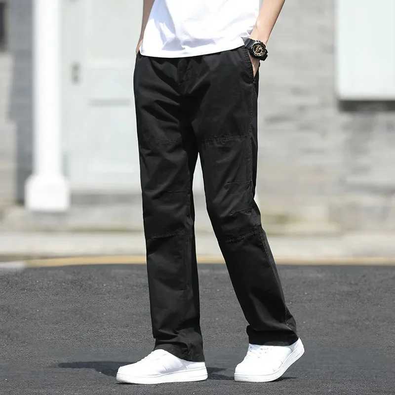 2025 New Mens Cargo Pants Outdoor Casual Pants Cotton Comfortable Thin Style Sweatpants Multi-Pocket Work Pants X250812