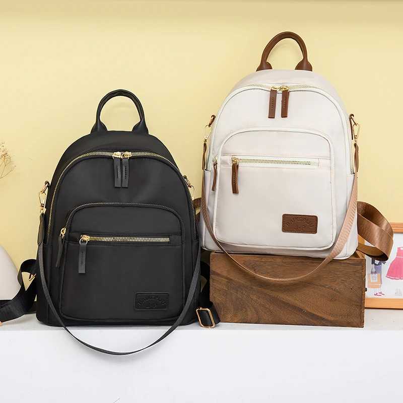 Multi functional womens backpack - large capacity adjustable shoulder strap single shoulder casual university style very su Y250811