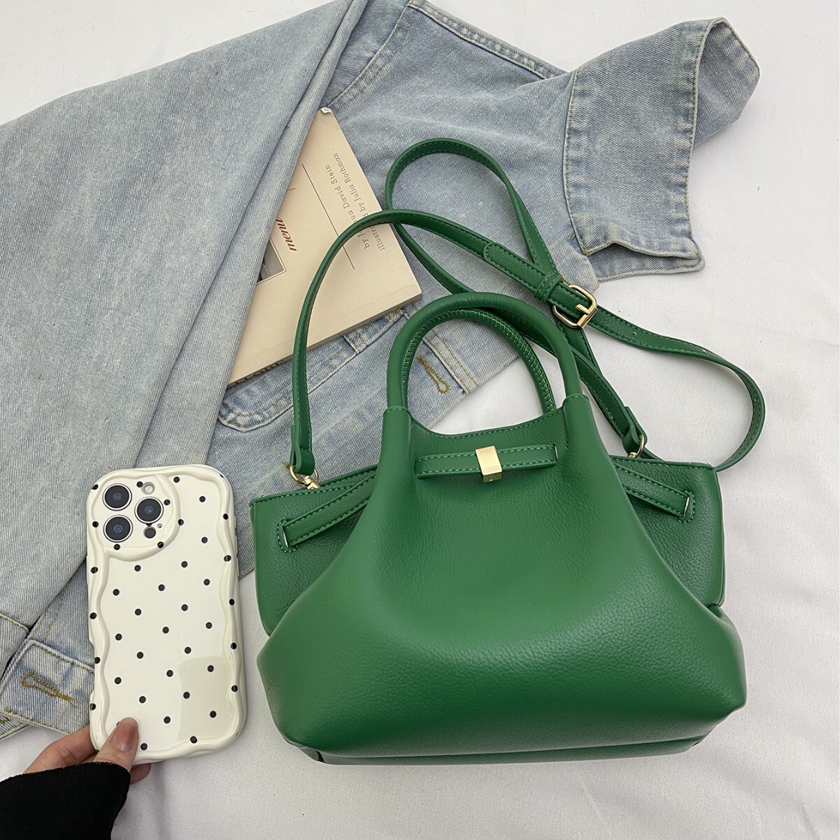 designer bag Wrinkled Handbag for Women, Large Capacity, Casual, Simple, Versatile Shoulder Bag, Niche Luxury bag Fashion Crossbody Bag