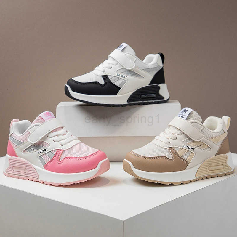 Kids Spring/autumn Fashionable Breathable Thick Sole Lightweight Sports Sneakers Baby Soft/Simple School Students Running Shoes T250812