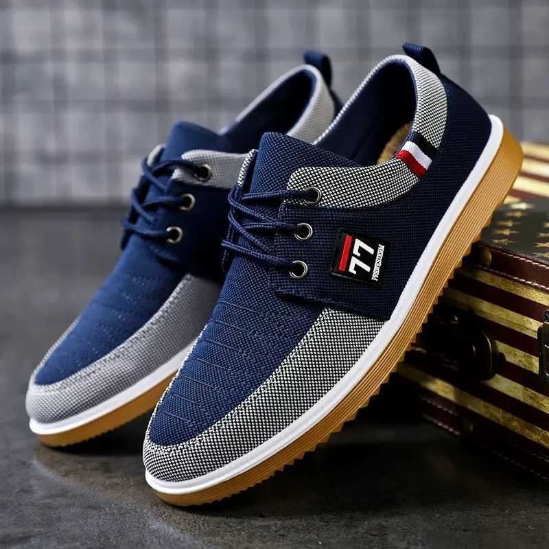 Mens casual shoes Vulcanized Work loafers Mesh Lightweight Mens sports shoes Canvas Shoes for Men shoes for men 2025 Z250812