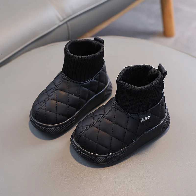 Girl Boot Autumn New Fashion Kid Boots Velvet Warm Cotton Shoe Light Girl Snow Boot Boy Winter Boots Ankle Boot Shoes for Girls XJ250812