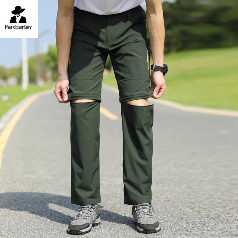 2024 Spring Cargo Pants Outdoor Stretch Lightweight Sports Pants Mens Detachable Two-section Quick-dry Camping Climber Pants X250812