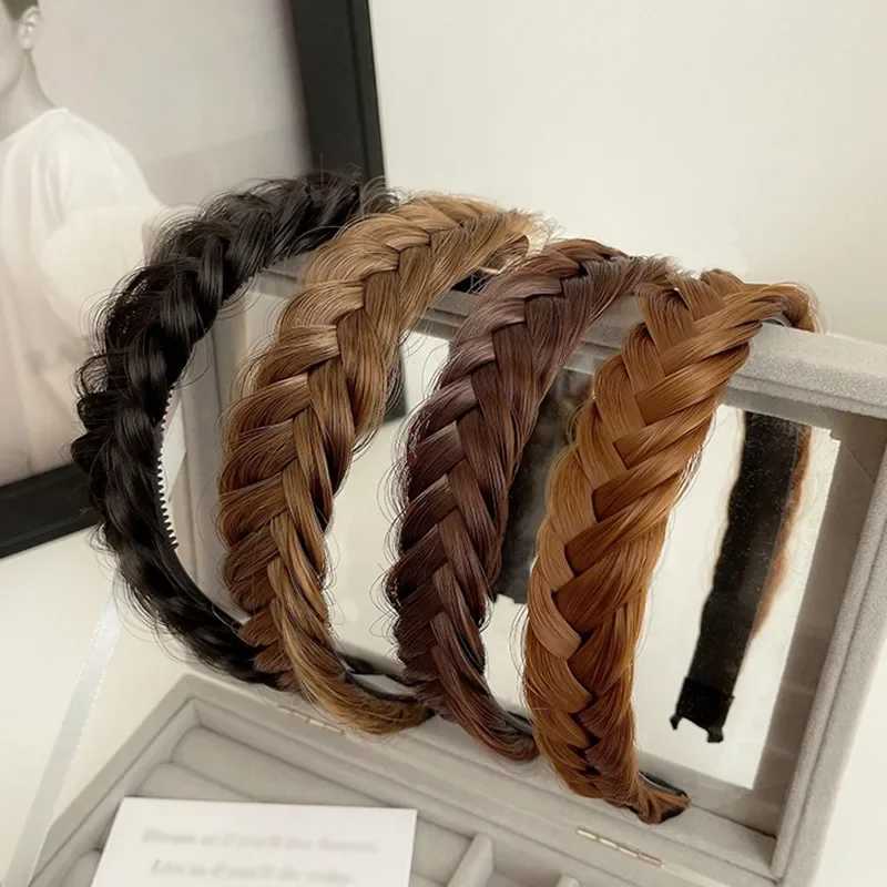 Fashion Wig braid band Wen Synthetic Wig Twist Braided Hair Bands Girl Bohen Hoop Fishbone Braids Hair Bands Decor X250812