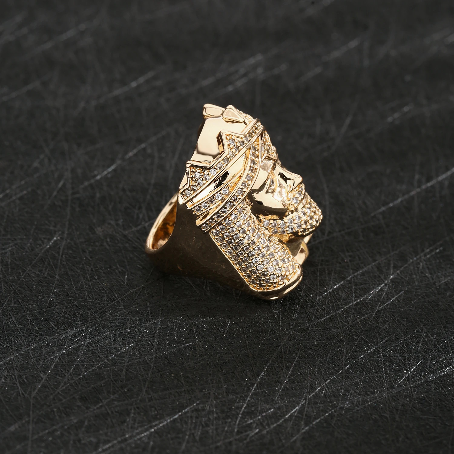 Big beard ring mens religious jewelry hip-hop street singer decoration VCT ring 250812