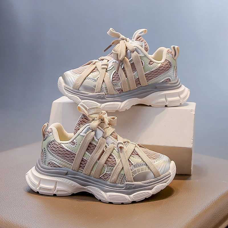 Childrens Basketball Shoes Mesh Breathable Kids Sneakers for Girls Spring Autumn Boys Fashion Chunky Sneakers School Versatile M250812