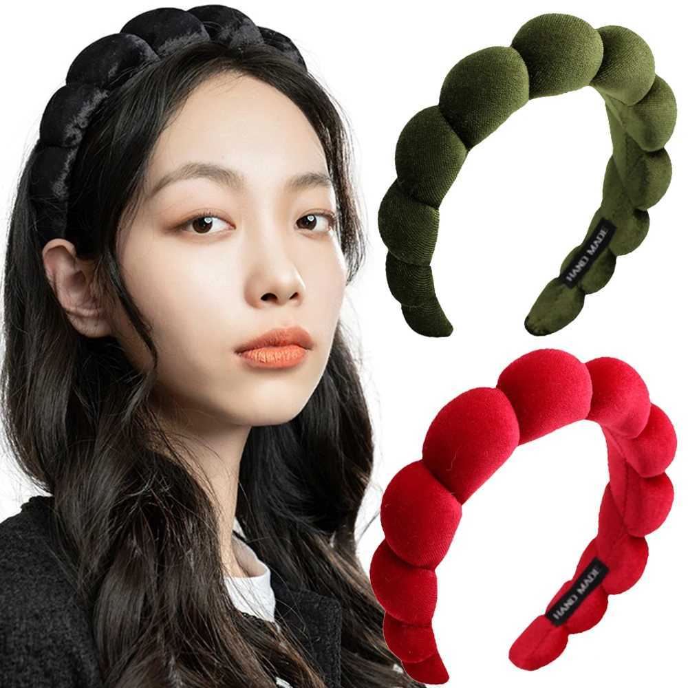 Fashion Padded Bands For Wen Wide Bezel Hairbands Thick Velvet Hair Hoop Girls Sponge Non-Slip Hairband Hair Accessories X250812