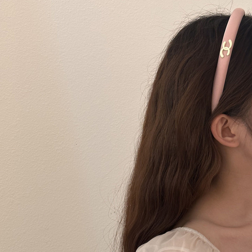 Girly Color~ aron Fresh High Crown Letter Sponge Heightening Contrast Color Headband Clip Hair Accessory