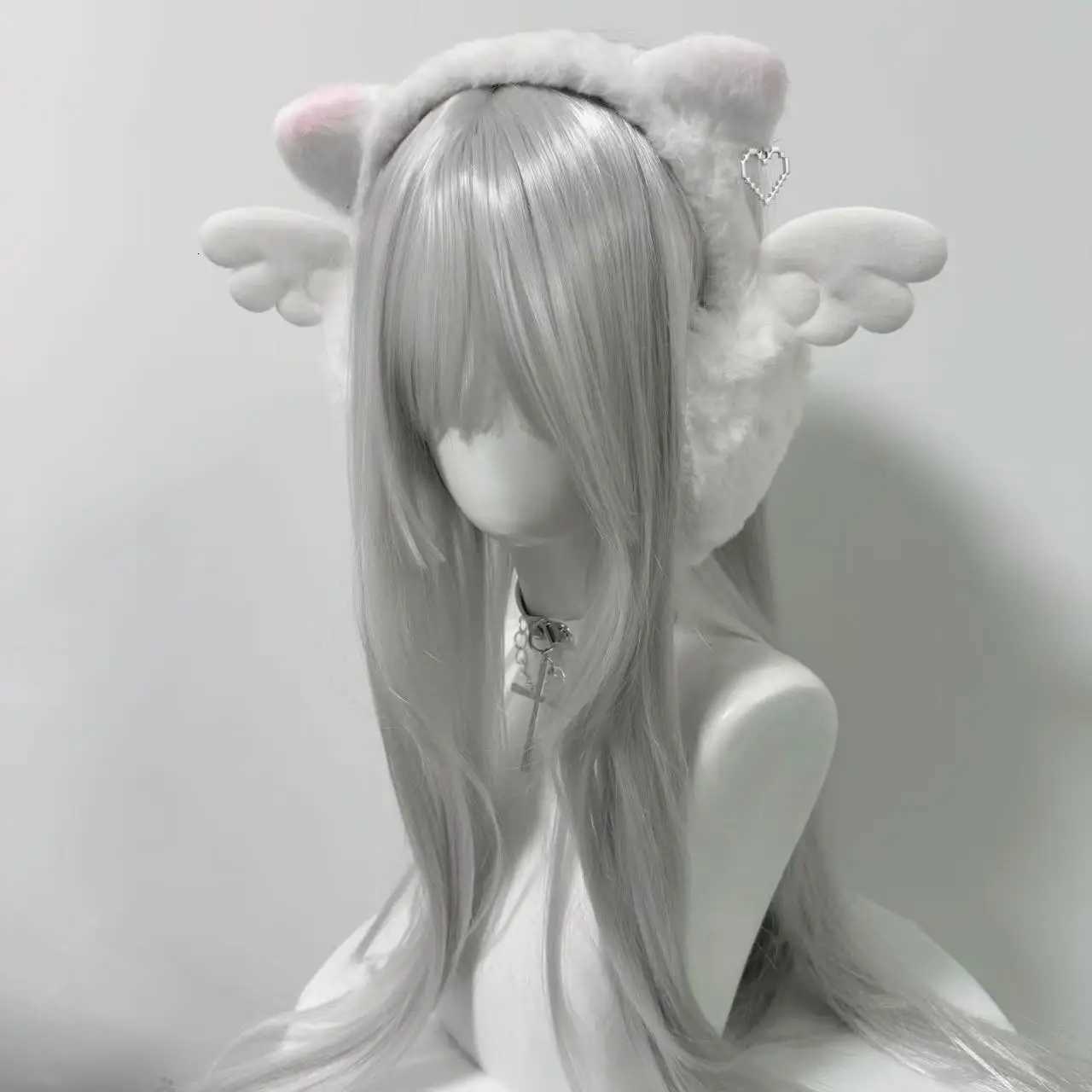 Subculture Angel Wings Aesthetic Plush Warm Earmuffs + Cute Glove Spring New Sweet Girl Y2k Accessories Ear Cover for Women XJ250812