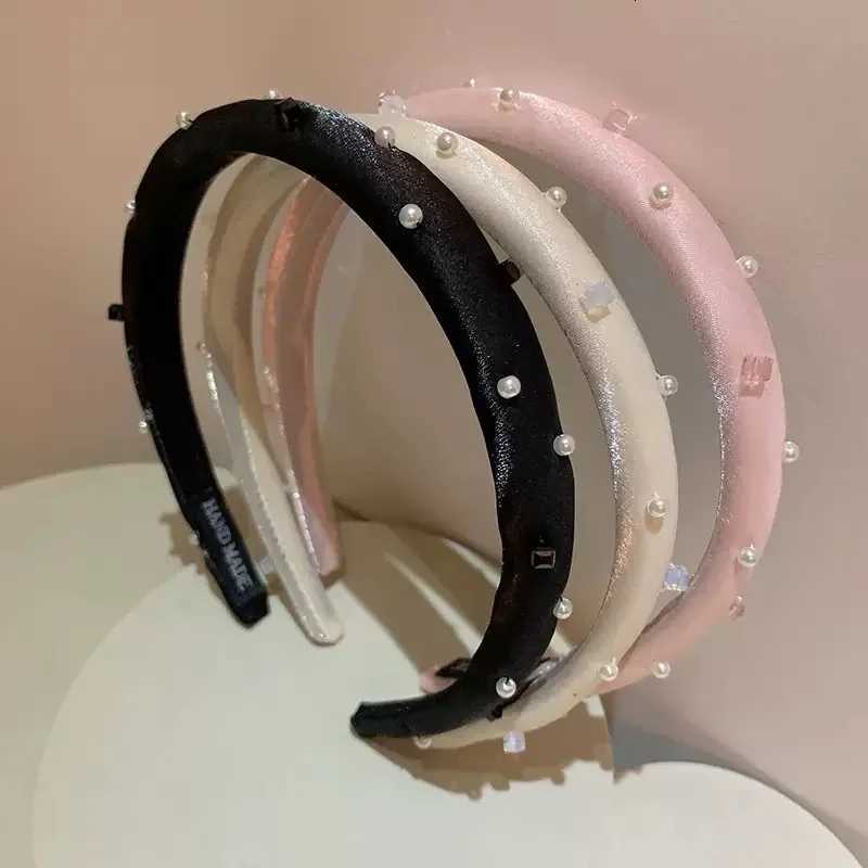 Forest Style Sweet Fairy Pearl Crystal Silk Material Band Wash Face Hair Accessories For Women X250812