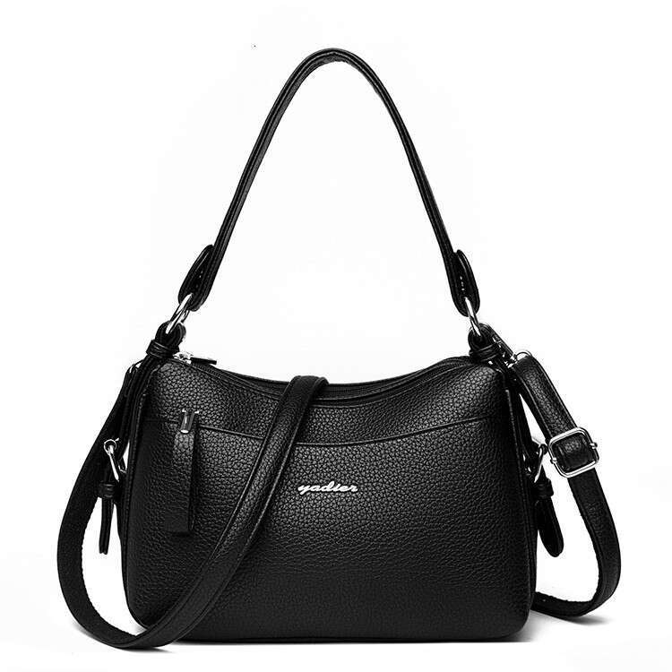 2025 New PU Fashion Soft Leather Crossbody Women's Casual Underarm for Middle-aged Moms Single Shoulder Bag