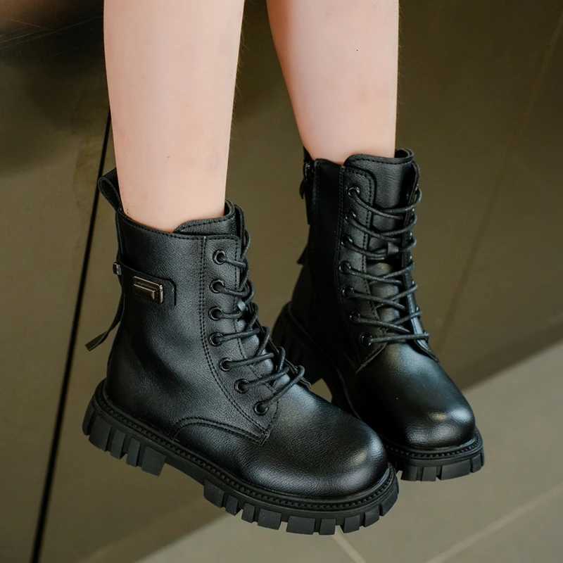 Autumn/Winter New Sweetheart Baby Girls Round Head Sports Mid Leg Boots Fashionable Comfortable Cute Thick Bottom Horse Boots XJ250812