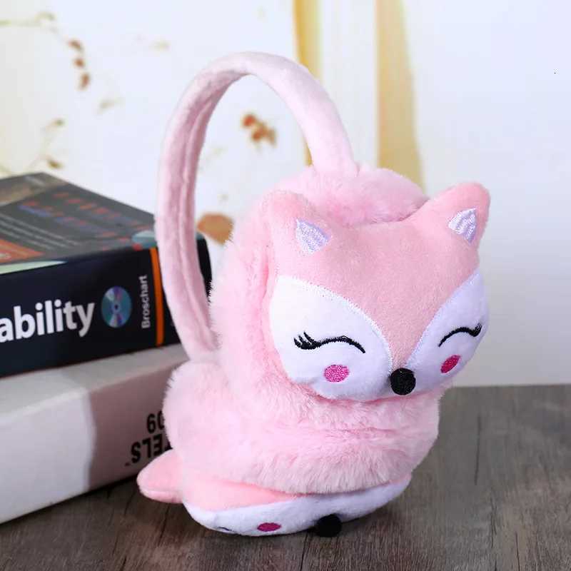 Cartoon Fox Warm Earmuff Plush Thick Soft Adjustable Ear Cover for Kids Kawaii Headband Earflap Winter Outdoor Warm Headphones XJ250812