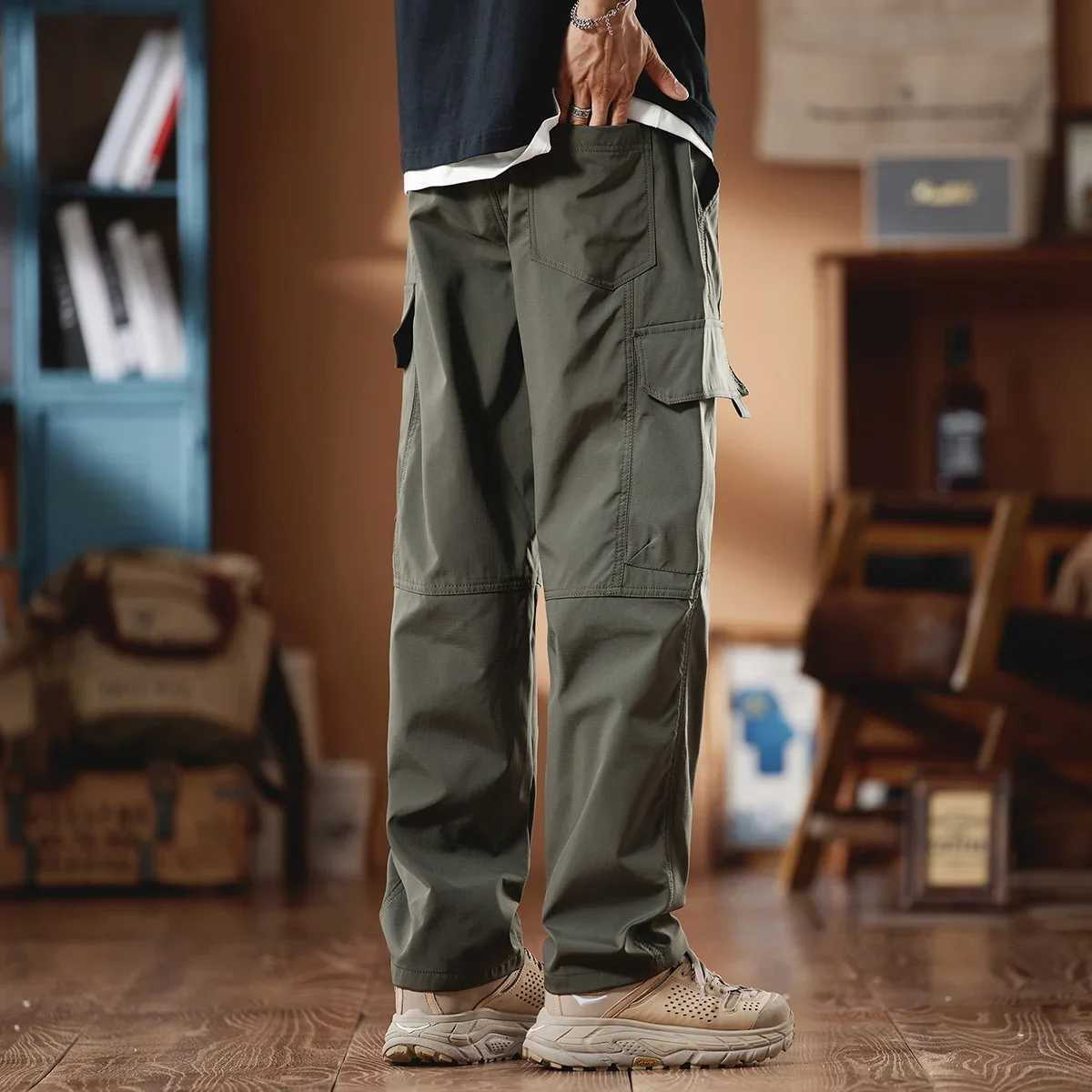 New in Tall Men Cargo Pants Elastic Waist Extra Long Length 115cm Male Waterproof Trousers Lengthened Slim Thin Leg 190cm 200 cm X250812