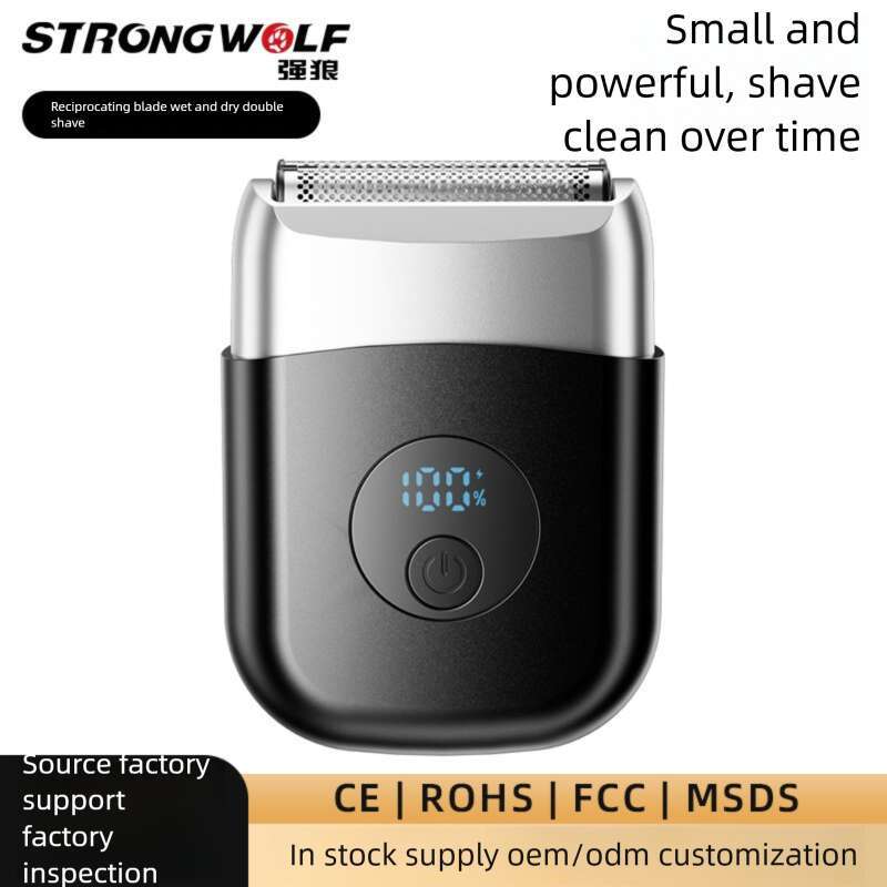 Mini Digital Display Rechargeable Waterproof Car Portable Men's Electric Shaver