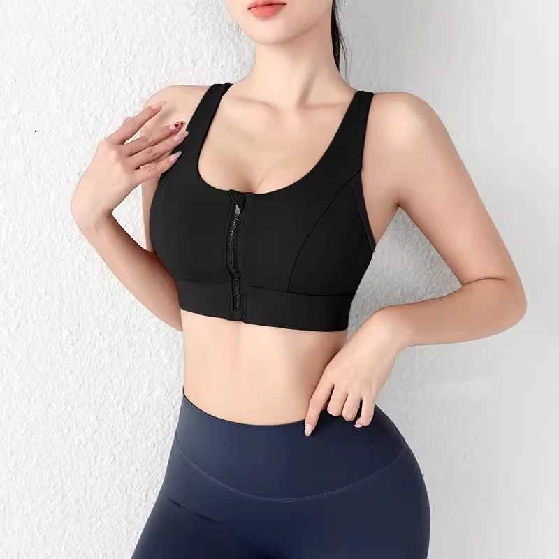 New Design Summer One-Piece High-Strength Shock-Proof Sports Underwear Vested Front Zipper Sports Bra Z250812