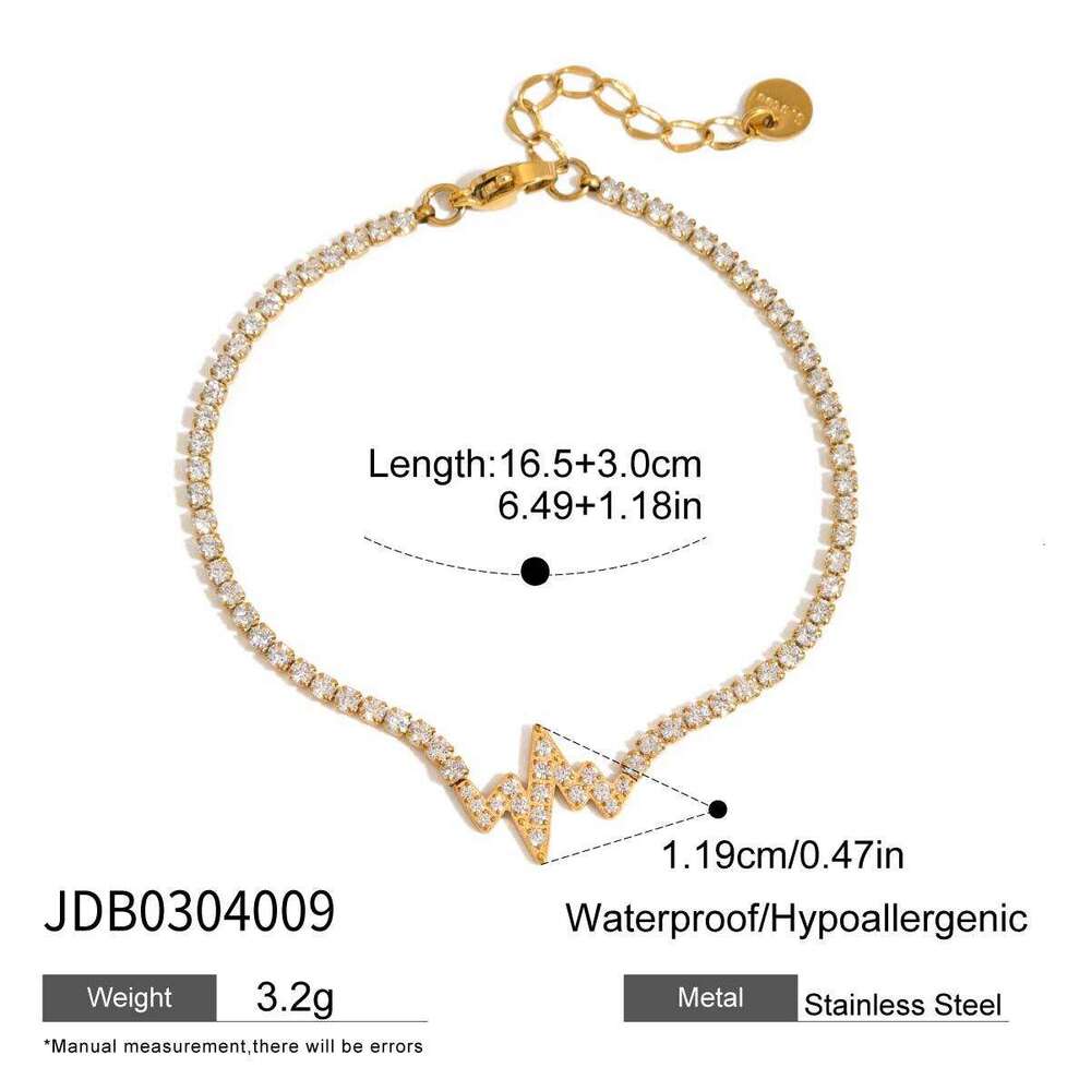 Stainless Zircon Jewelry Light High-end Non-fad Titanium Steel Jewelry Bracelet Designer for Women