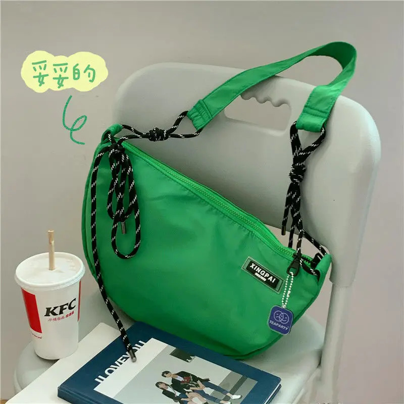 Unisex Bag Waterproof Nylon Dumpling Bag Female Korean Version Solid Color Large-capacity Shoulder Messenger Bag Male 250809