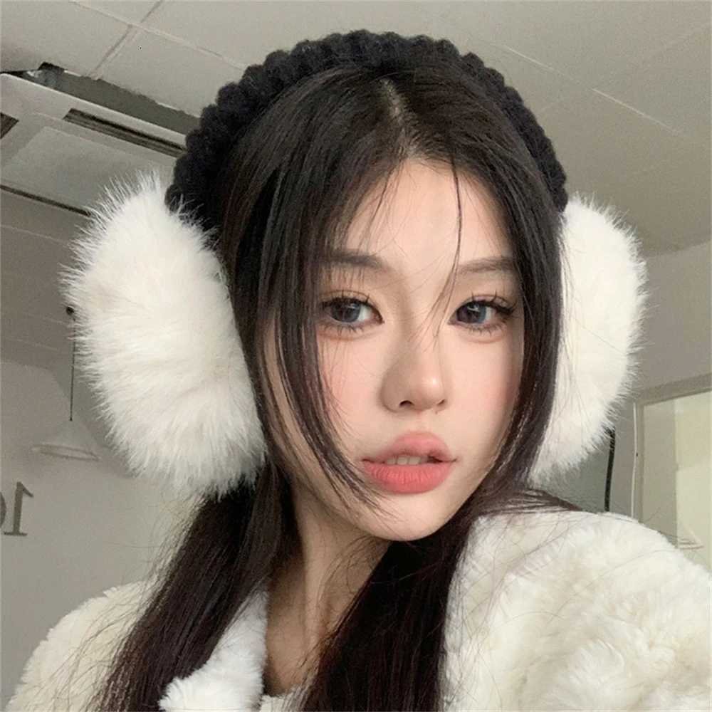 ute Plush Fur Headphones Women Winter Warm Earmuffs Soft Cashmere Solid Fur Earplugs Fashion Unisex Ear Cover Outdoor Supplies XJ250812