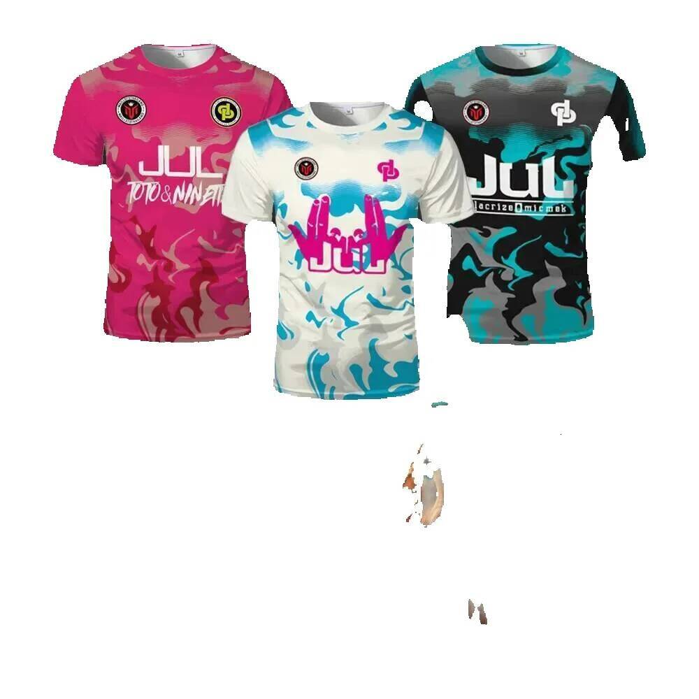 New Summer JUL Jersey Tchikita Youth Breathable Quick-Dry Training Soccer Men and Women Fashion Sport Beach Shirt