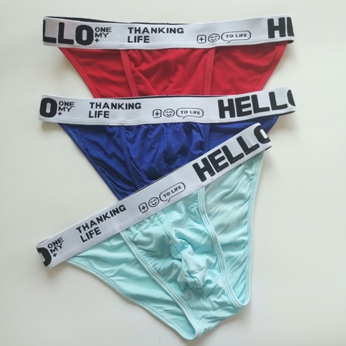 Men's Triangle Briefs - Soft Modal Fabric with Breathable Comfort Close fitting suitable