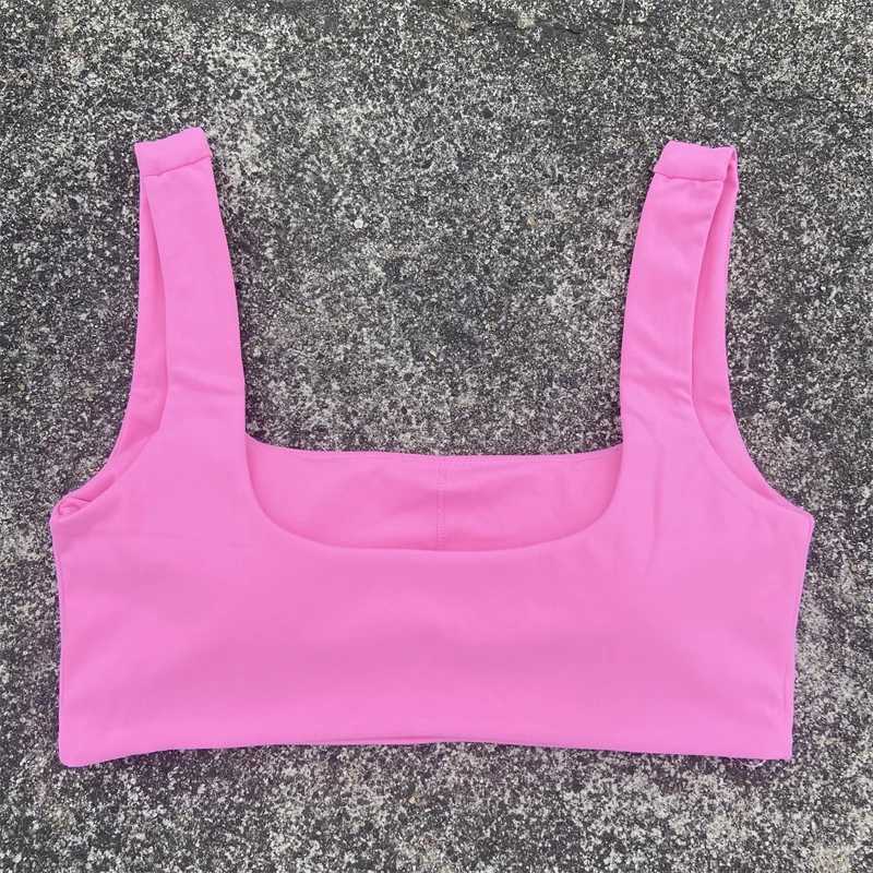 Solid Color Sports Bra Gym Crop Top Vest Women High Impact Fitness Bralette Push Up Running Tight Underwear With Chest Pad Z250812