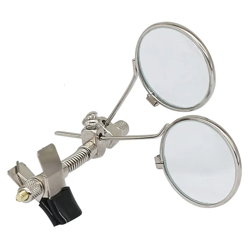 Clip Magnifier for Watch Repair Double Lenses Magnifying Glass 10X Mini Monocular Rotable Lens Stainless Steel Frame 250804