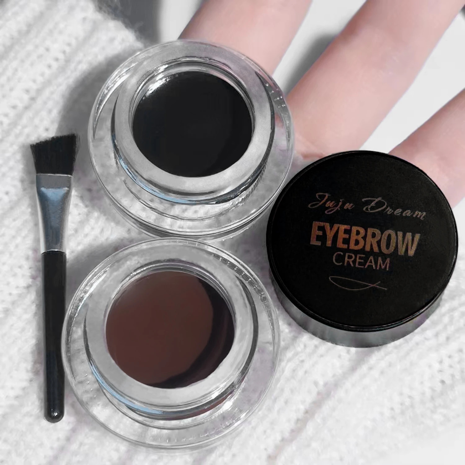 2 color Wild Eyebrow Styling Eyebrow Cream Styling Eyebrow Gel Soap Wax brown black Eyebrow Cream 250809