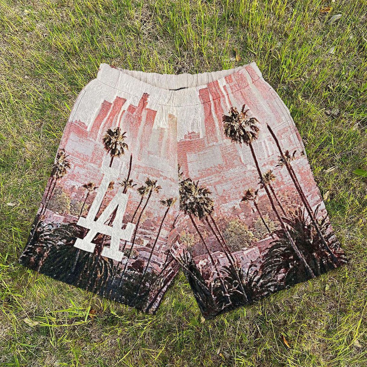 Cartoon Peripheral Shorts 3D Printed Beach Fashion Casual Wide-Leg Pants Unisex Terry Cloth