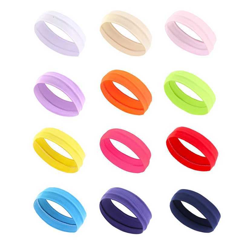 2023 Summer Sports Bands for Women Fitness Running Yoga Solid Color Elastic Hair Bands Stretch Makeup Hair Accessories X250812