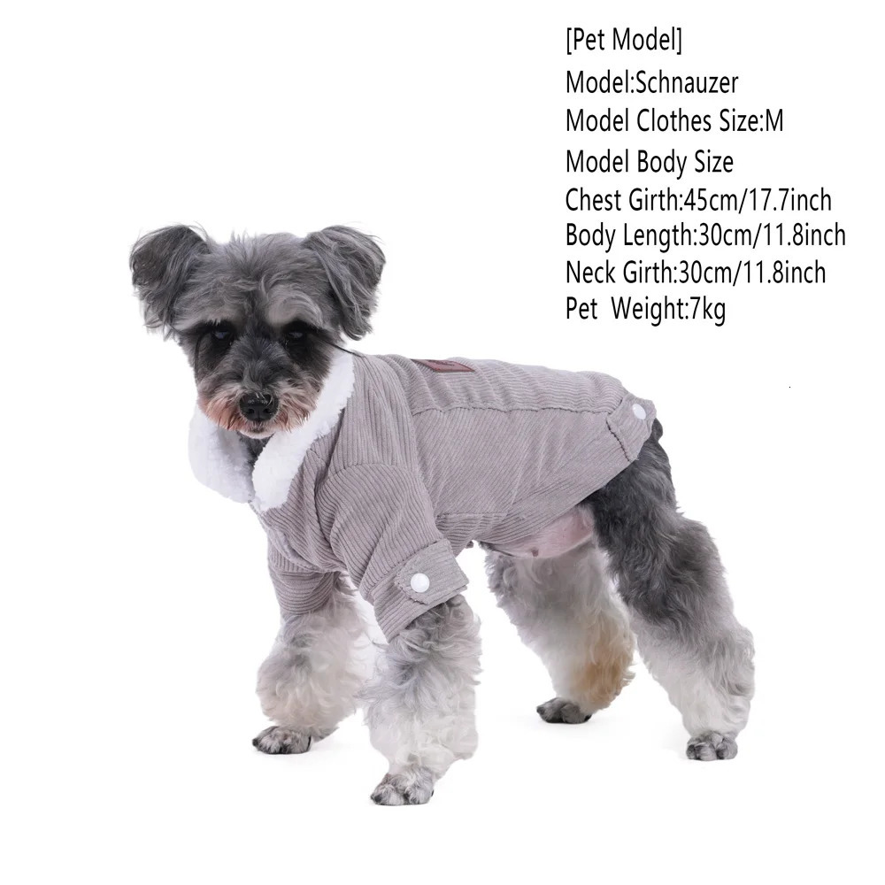Autumn Winter Pet Dog Clothes Jacket Warm Cozy Thicken Fleece Puppy Clothing for Small Medium Dogs Cats Schnauzer Pug Chihuahua 250806