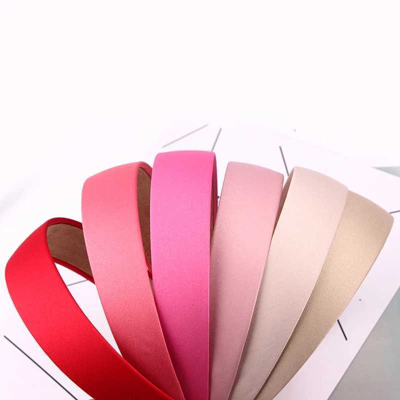 3/set Matte Satin Bands DIY Basic Hair Hoop for Women Colorful Wide Non-Slip Bands Hair Accessories X250812