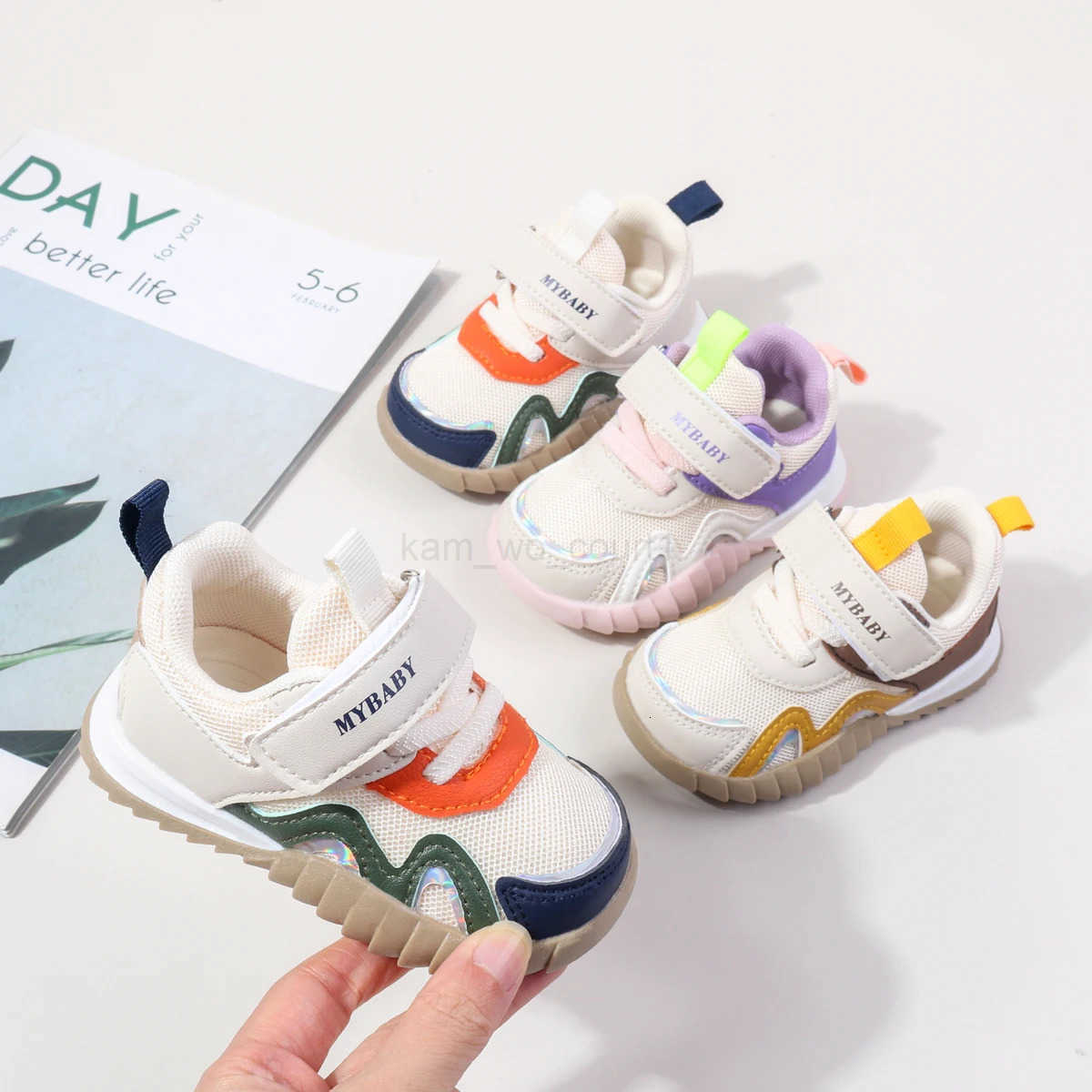2025 Hot Selling Spring And Autumn Newborn Baby Boys And Girls Casual Sports First Walking Anti-Slippery Toddler Shoes M250812
