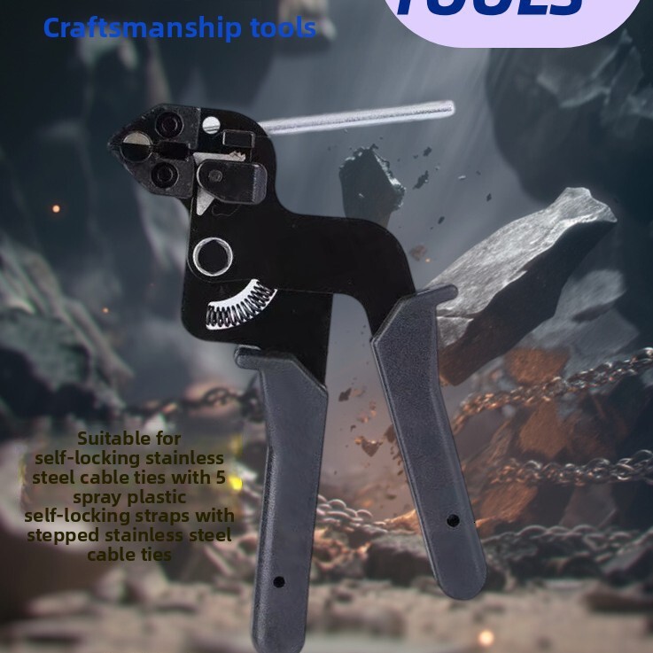 Outdoor Cable Gun Metal Fastening Tool Manual Self-Locking Stainless Steel Wrapping Tightening Tie Pliers Explosion-Proof