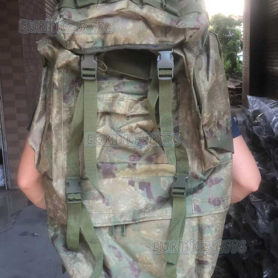 65l Large Capacity Mountaineering Bag Outdoor Supplies Camping Bag Hiking Waterproof Cover Camouflage Backpack H250811