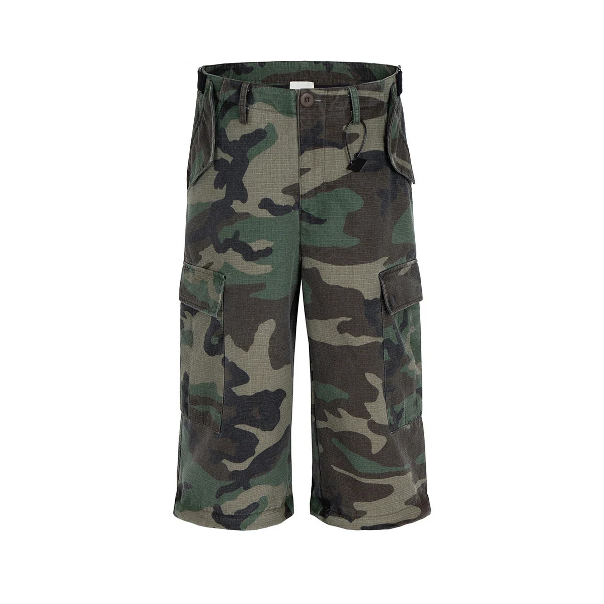 Knee Detachable Wide Leg Patchwork Camouflage Cargo Pants for Men and Women Straight Contrast Color Baggy Overalls Oversized 250805