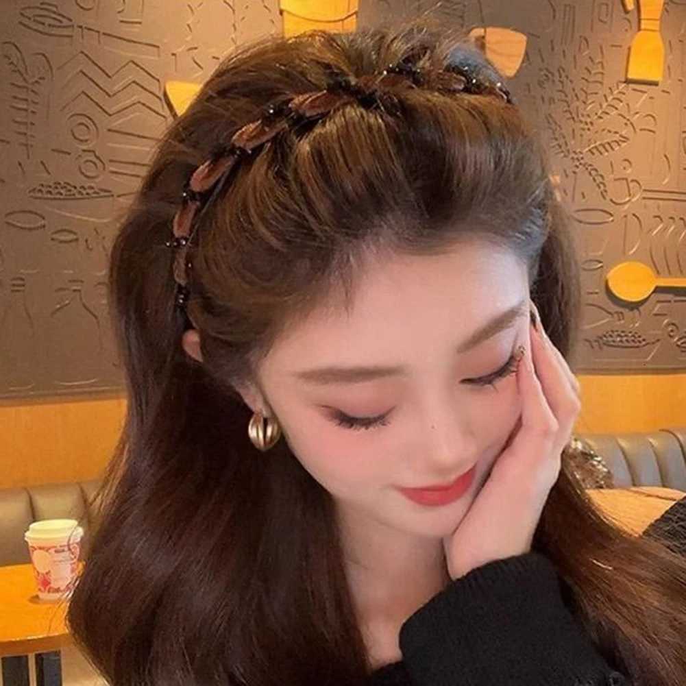 1920s Band Vintage High Cranium Artificial Pearl Hairband Rhinestones Hair Accessories Sweet Fashion Little Girls Hair Hoop X250812