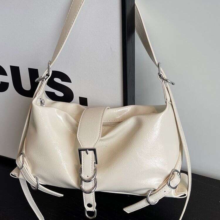 Trendy Women's 2025 New Fashionable Textured Shoulder Underarm Autumn Style Crossbody Bag