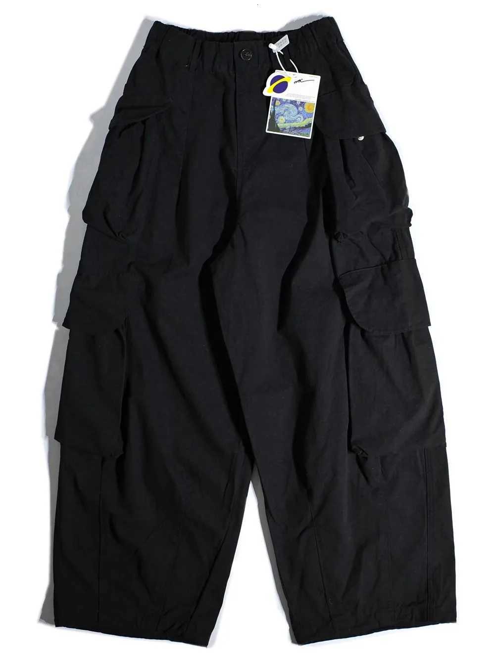 Heavyweight Mountain System Wide Leg Workwear Pants y Hong Kong Sle Multi-ket Loose Straight Casual Men X250812
