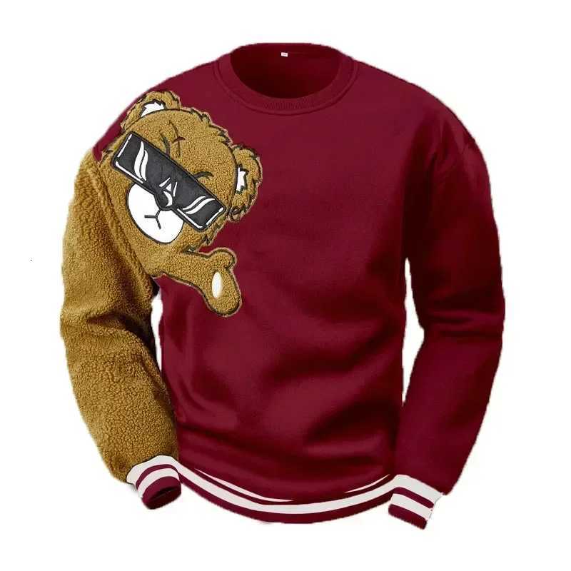 Popular Casual Embroidery Bear Men Hooded Hoodie Autumn and Winter New Mens Hoodie T-shirt Shirt Official Website Sweatshirt Y250811