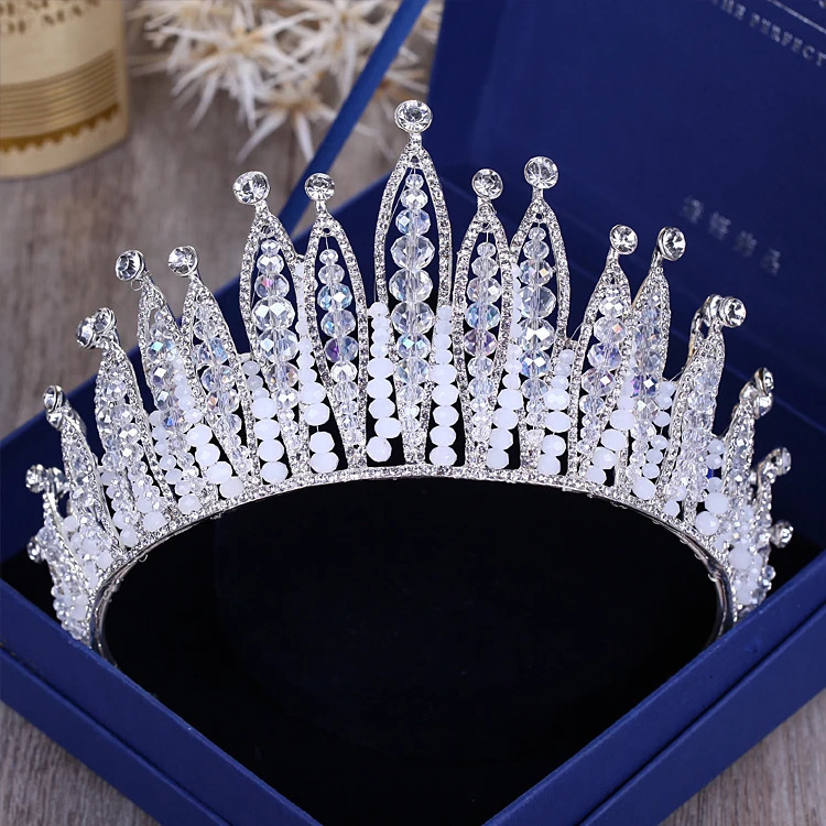 Diverse Silver Gold Color Crystal Crowns Bride tiara Fashion Queen For Wedding Crown Headpiece Hair Jewelry Accessories 250804
