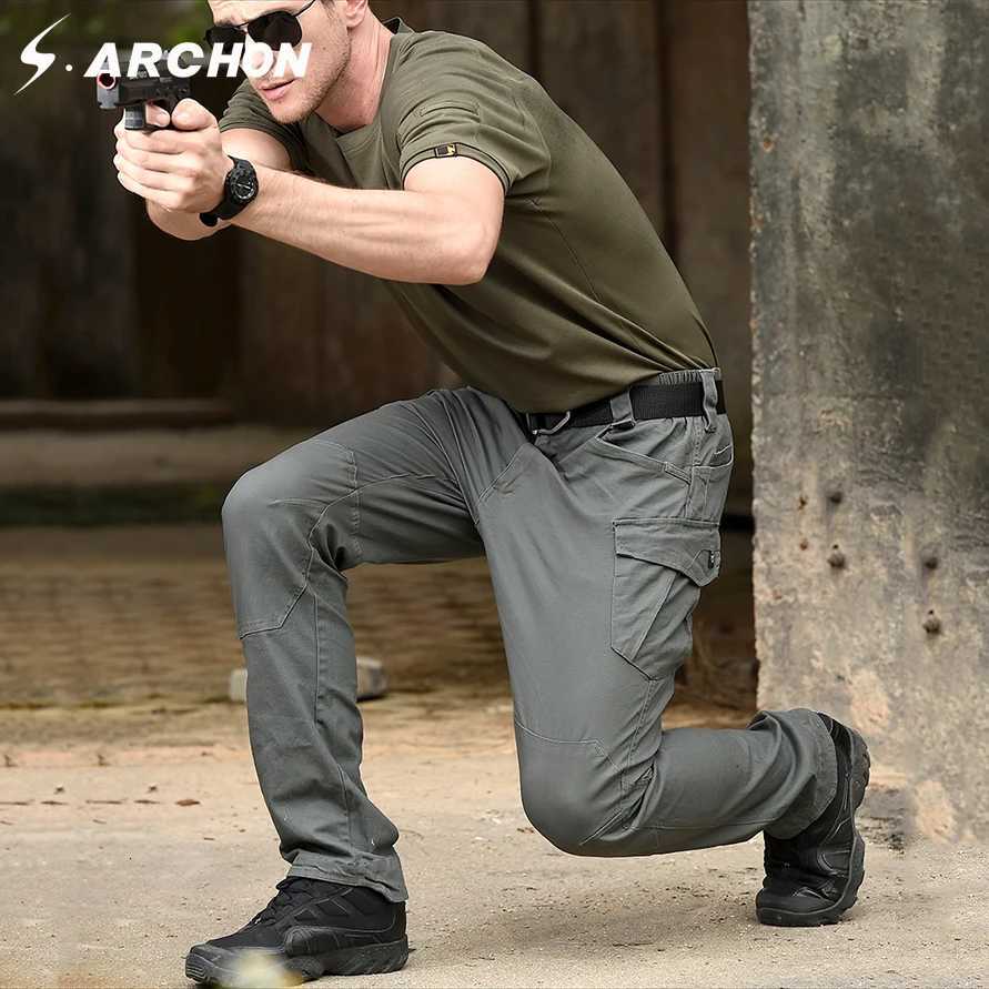 .Arcon SWAT Combat Military Tactical Pants Men Large Multi Pocket Army Cargo Pants Casual Cotton Security Bodyguard Trouser X250812