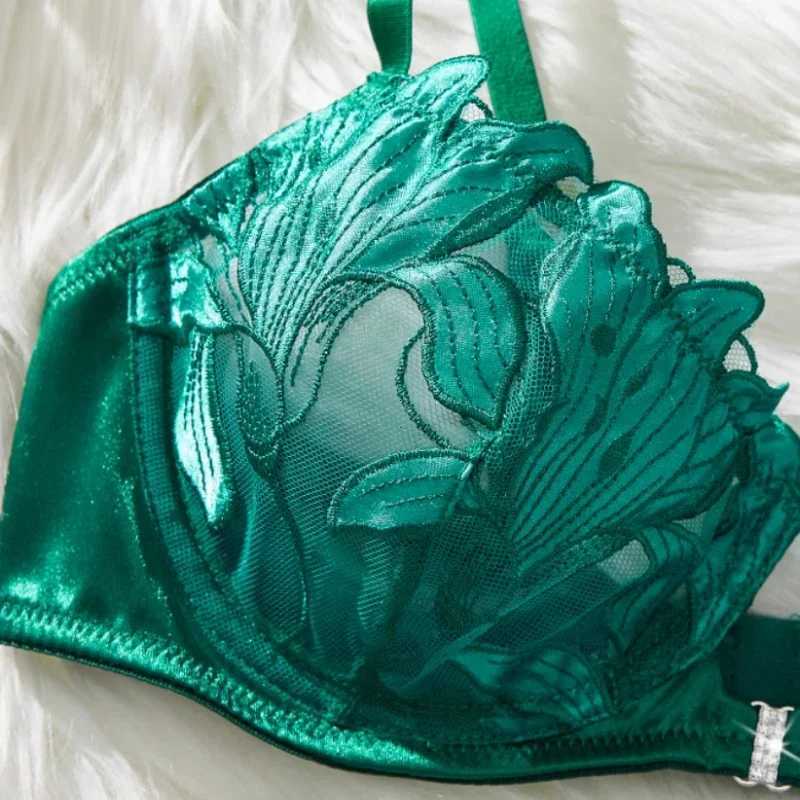 Sexy Lingerie Set Women Transparent Bralette Underwire 2 Piece Bra Floral Embroidery Push Up Bra Panty and Panty Set UnderwearXJ250812