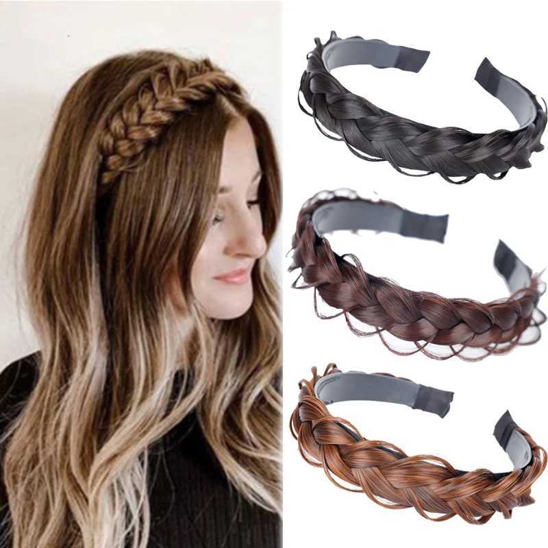 Fashion Fishbone Braid Lazy Wig Twist Hair Bands for Women Luxury Designer Non-slip Braided Wigs Hair Accessories X250812