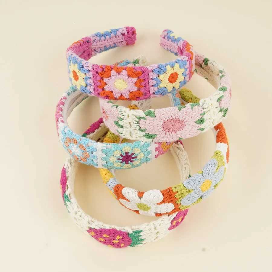 YHJ NEW Knitted Band Summer Bohen Style Hairbands Seaside Vacation Handmade Hair Accessories for Women Girls X250812