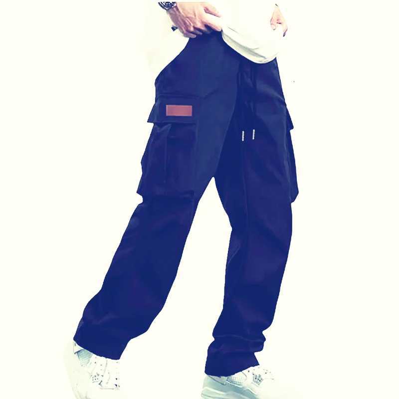 Mens New Multi Pocket Workwear Pants European and American High Street Trendy Brand Retro Casual Leggings Mens X250812