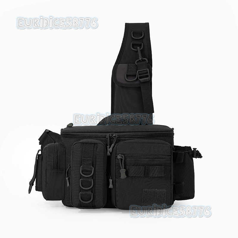 New Multifunctional Lure Bag Crossbody Fishing Bag Outdoor Sports Rod Storage Hiking Waist Bag H250811