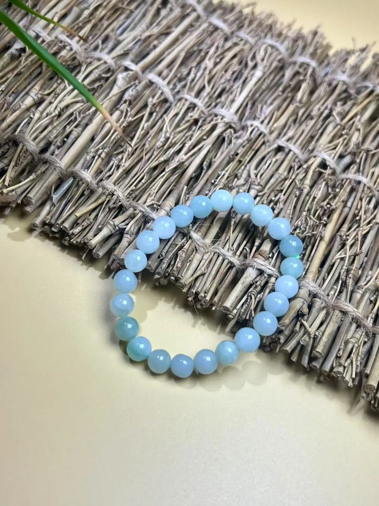 Natural Grade A Jade 5.5-6mm Elastic Bracelet Charms Exquisite Jewelry Couple Beaded Bracelet Gifts bracelet 250807