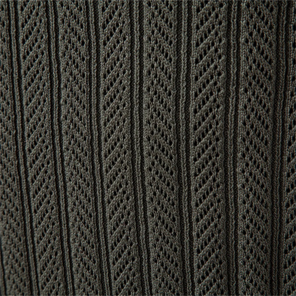 AIOPESON Premium Solid Color Polo Men Slim Fit Henley Long Sleeve Textured Fabric Business Casual Mens Polo Shirts 250811